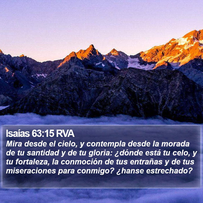 Isaías 63:15 RVA Bible Study