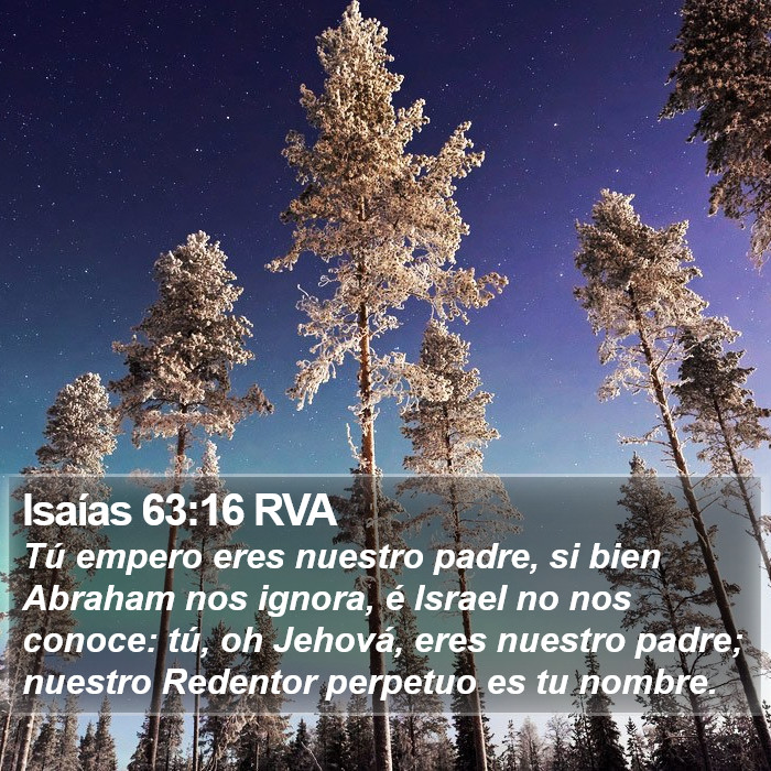 Isaías 63:16 RVA Bible Study