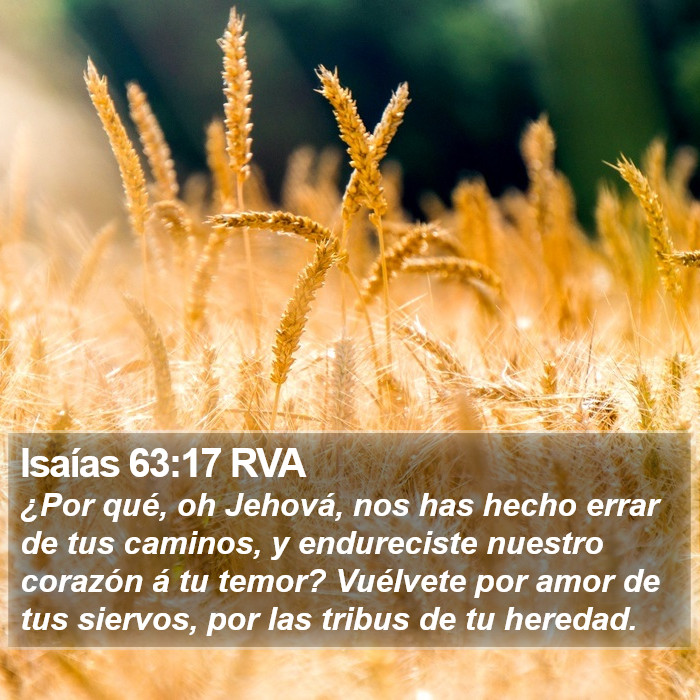 Isaías 63:17 RVA Bible Study