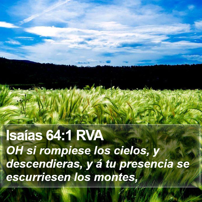 Isaías 64:1 RVA Bible Study