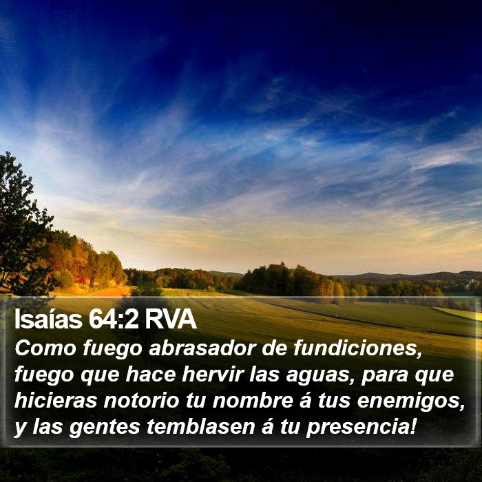 Isaías 64:2 RVA Bible Study