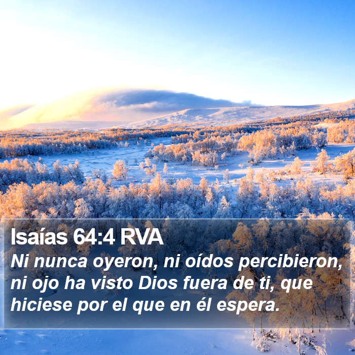 Isaías 64:4 RVA Bible Study