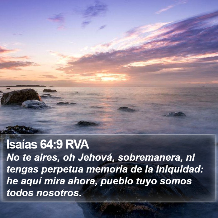 Isaías 64:9 RVA Bible Study