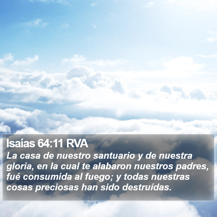 Isaías 64:11 RVA Bible Study