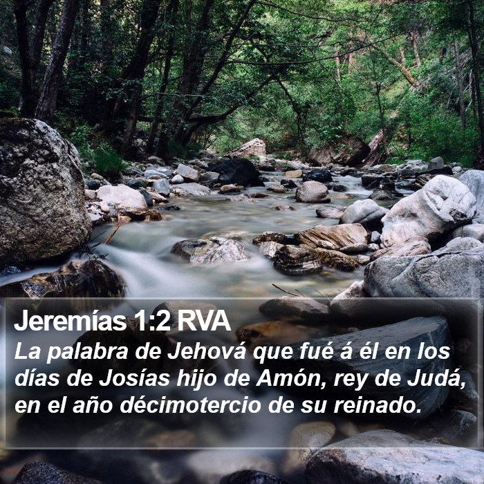 Jeremías 1:2 RVA Bible Study