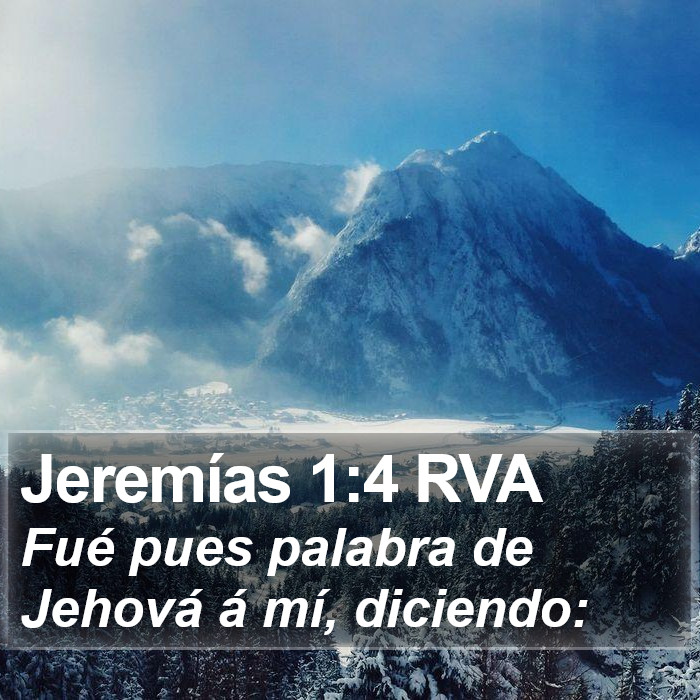 Jeremías 1:4 RVA Bible Study