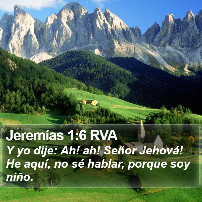 Jeremías 1:6 RVA Bible Study