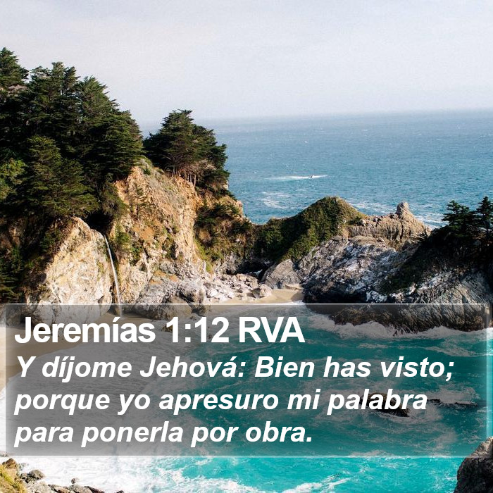 Jeremías 1:12 RVA Bible Study