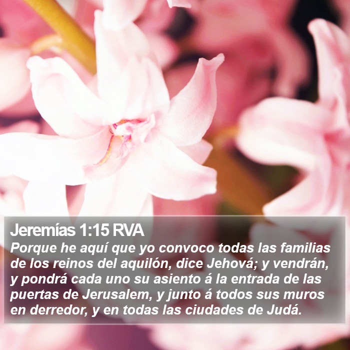 Jeremías 1:15 RVA Bible Study