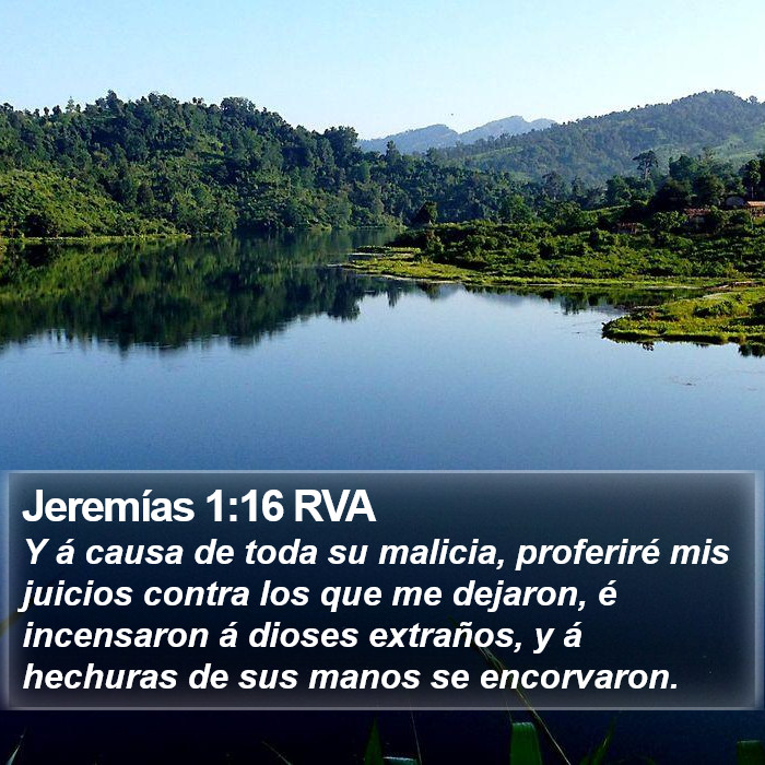 Jeremías 1:16 RVA Bible Study