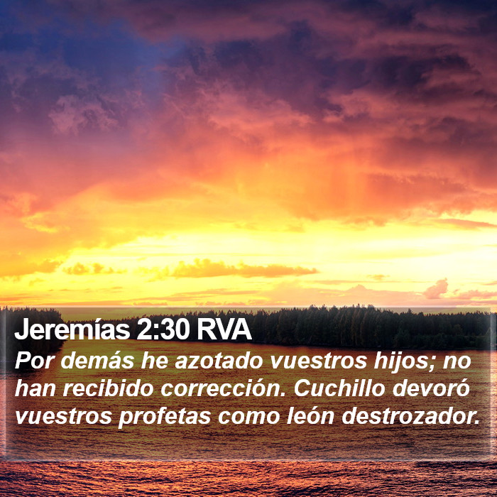 Jeremías 2:30 RVA Bible Study