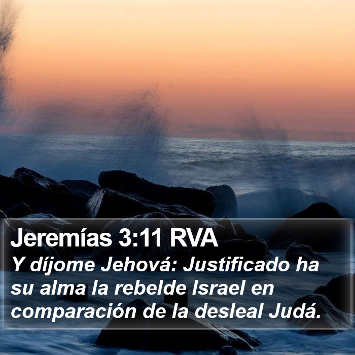 Jeremías 3:11 RVA Bible Study