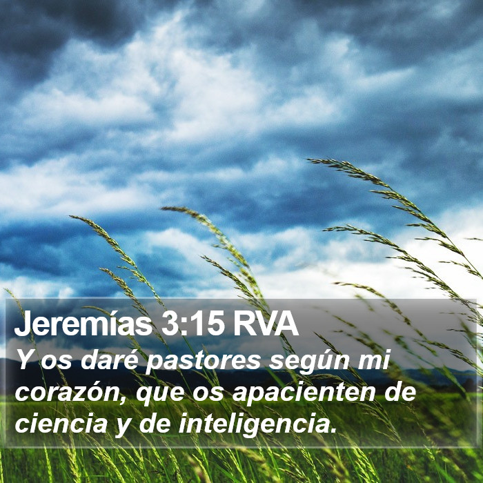 Jeremías 3:15 RVA Bible Study