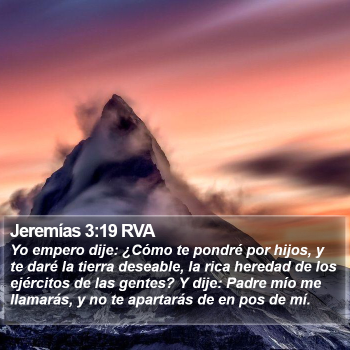 Jeremías 3:19 RVA Bible Study