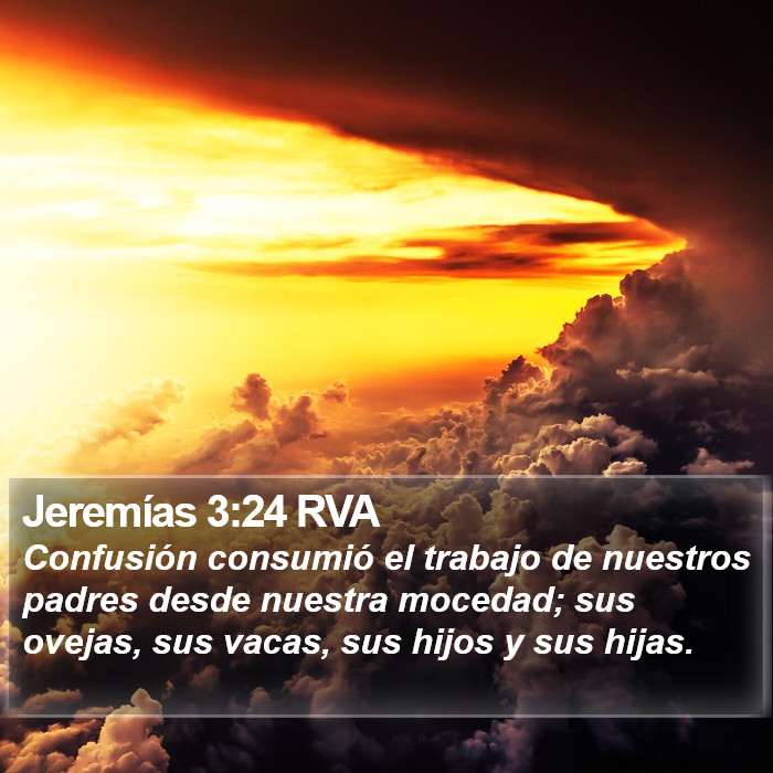 Jeremías 3:24 RVA Bible Study