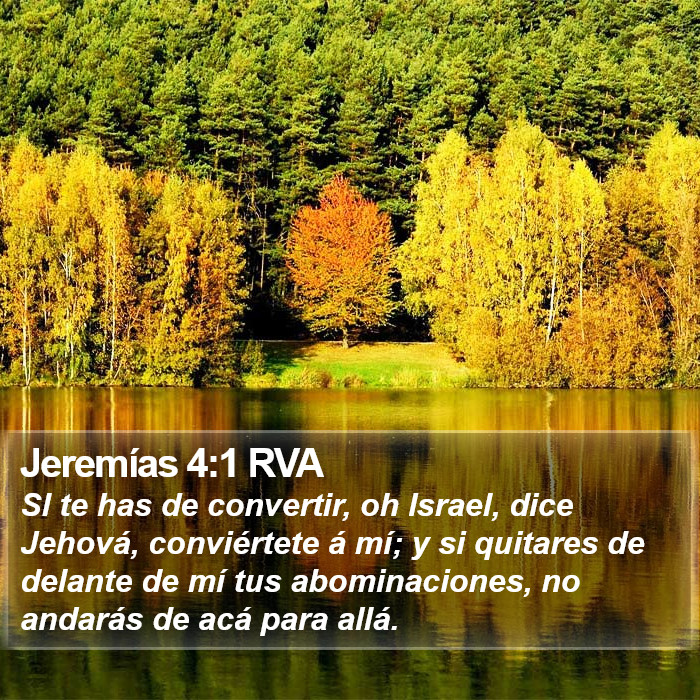 Jeremías 4:1 RVA Bible Study