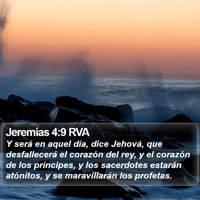 Jeremías 4:9 RVA Bible Study