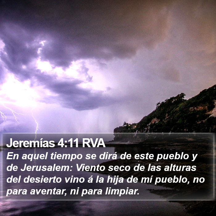 Jeremías 4:11 RVA Bible Study