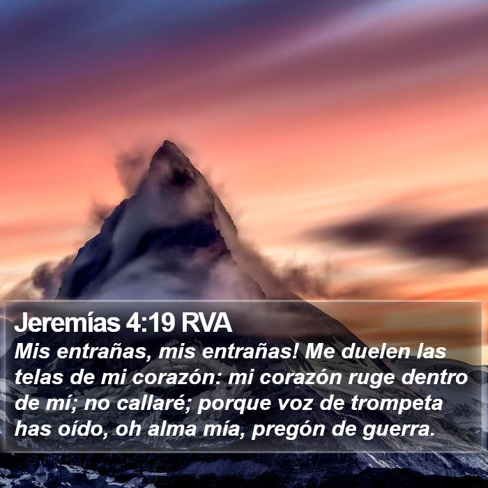 Jeremías 4:19 RVA Bible Study