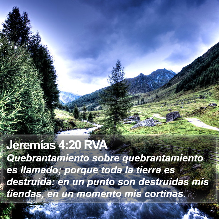 Jeremías 4:20 RVA Bible Study