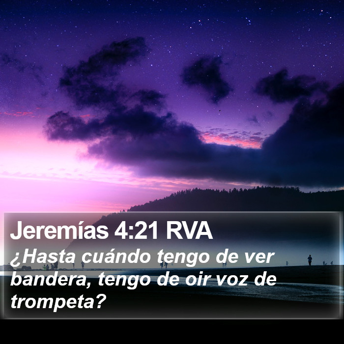 Jeremías 4:21 RVA Bible Study