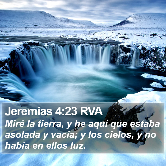 Jeremías 4:23 RVA Bible Study