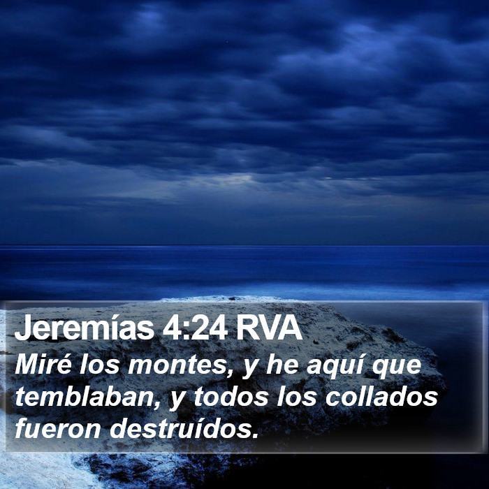 Jeremías 4:24 RVA Bible Study