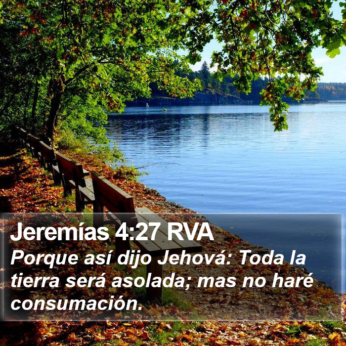 Jeremías 4:27 RVA Bible Study