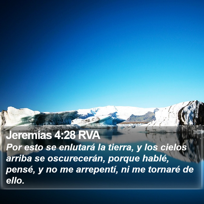 Jeremías 4:28 RVA Bible Study