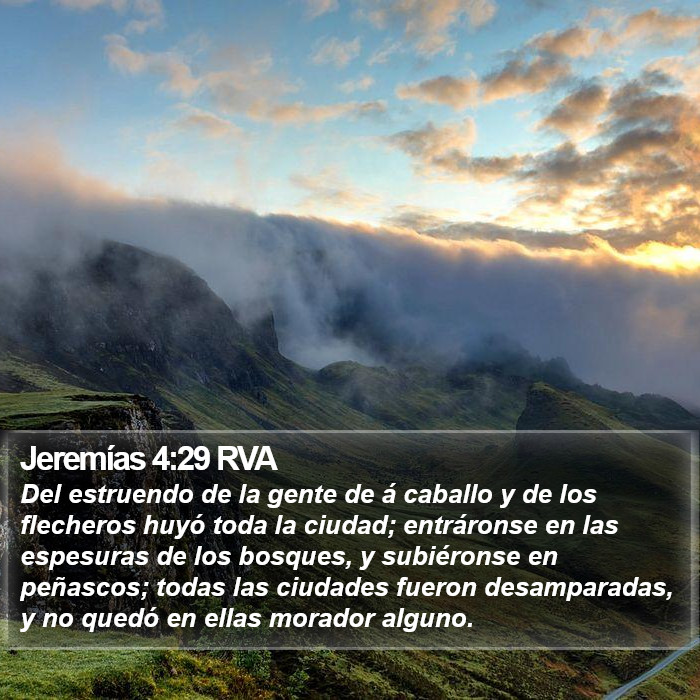 Jeremías 4:29 RVA Bible Study