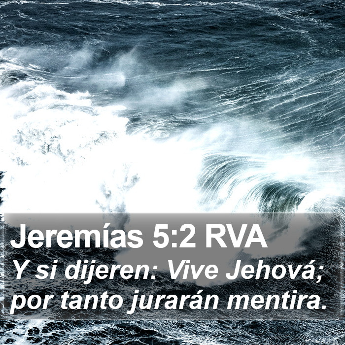 Jeremías 5:2 RVA Bible Study