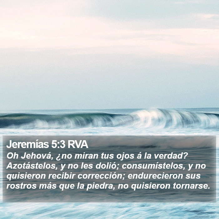 Jeremías 5:3 RVA Bible Study