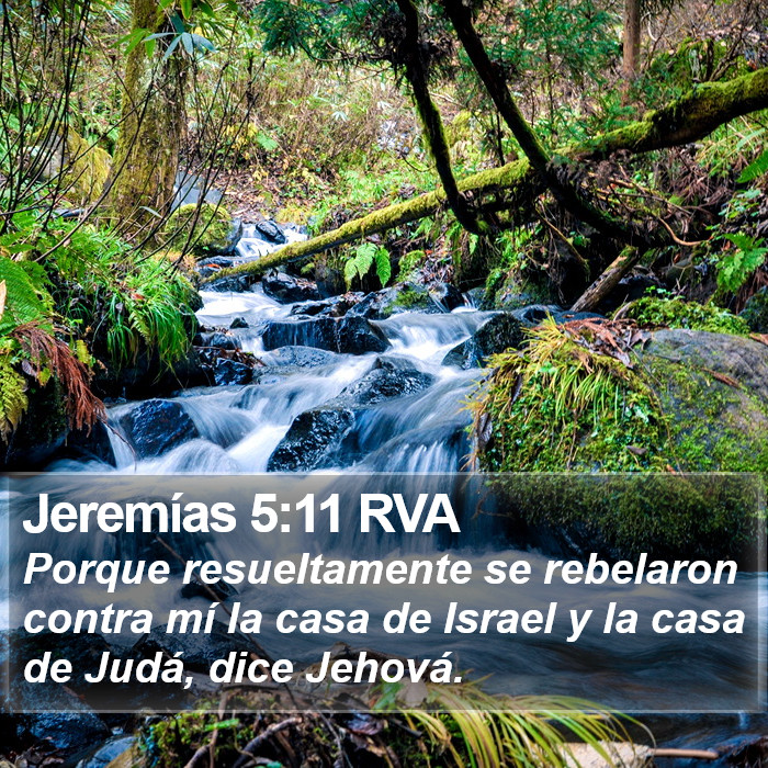 Jeremías 5:11 RVA Bible Study