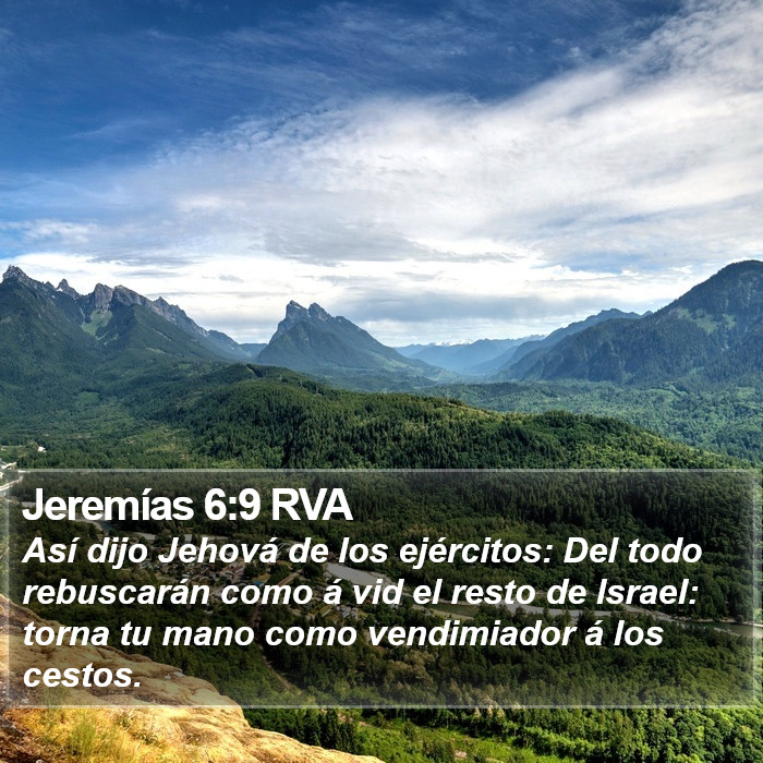 Jeremías 6:9 RVA Bible Study