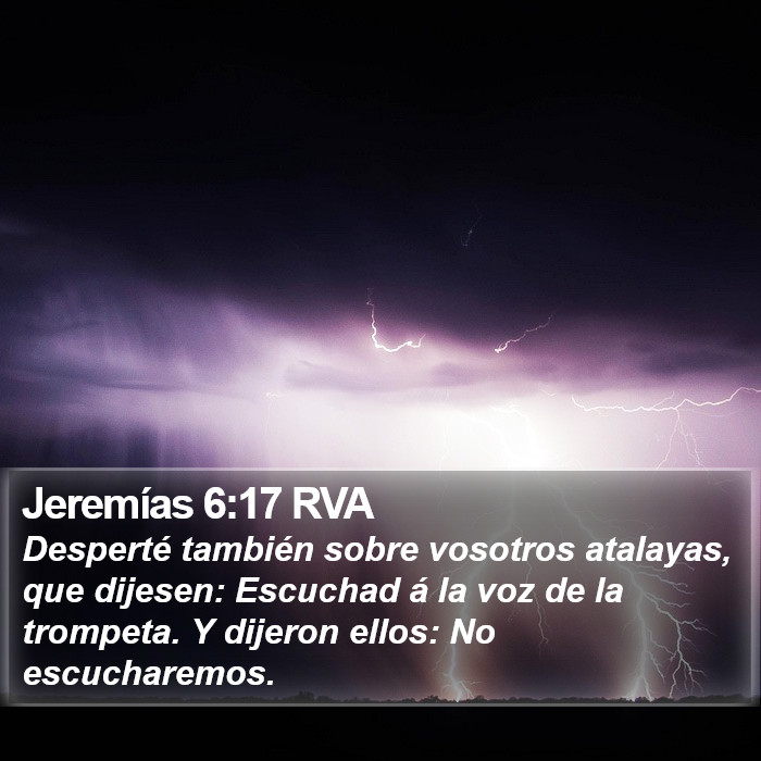 Jeremías 6:17 RVA Bible Study