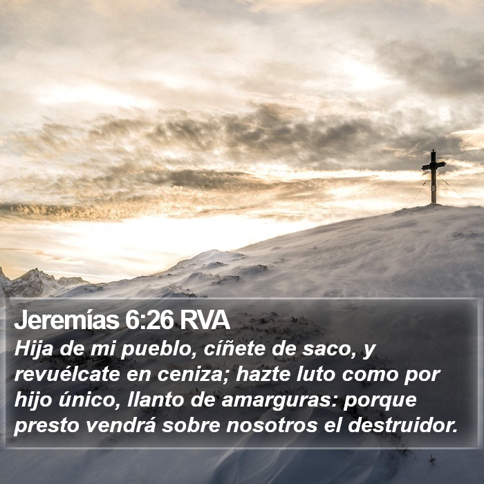 Jeremías 6:26 RVA Bible Study