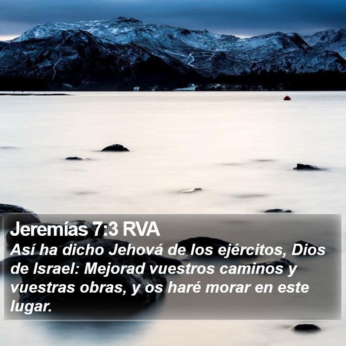 Jeremías 7:3 RVA Bible Study