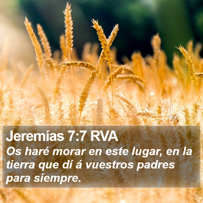 Jeremías 7:7 RVA Bible Study