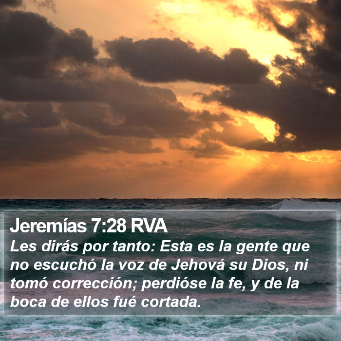 Jeremías 7:28 RVA Bible Study