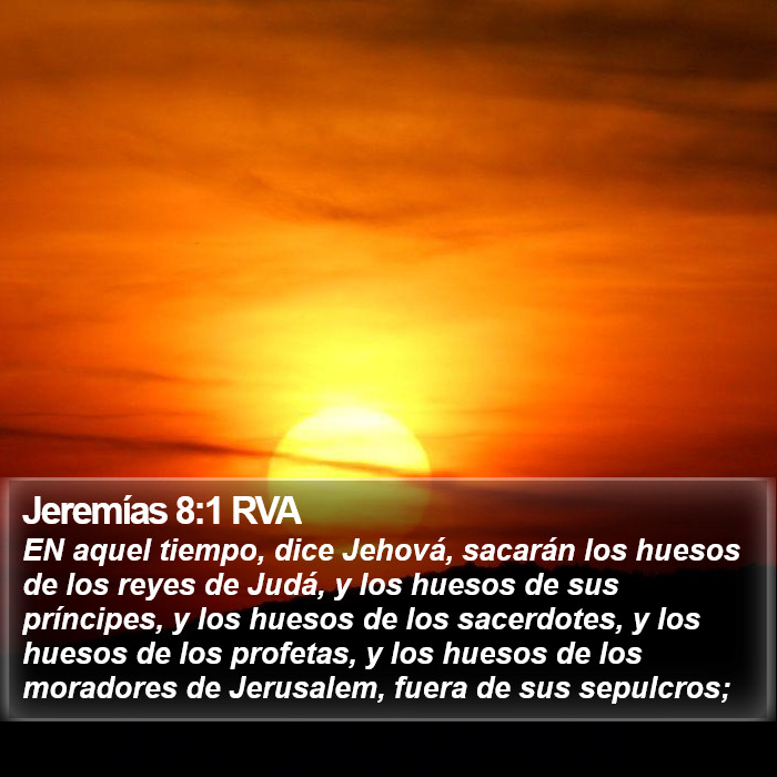 Jeremías 8:1 RVA Bible Study