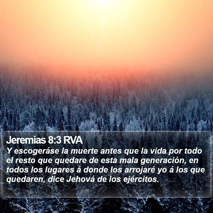 Jeremías 8:3 RVA Bible Study