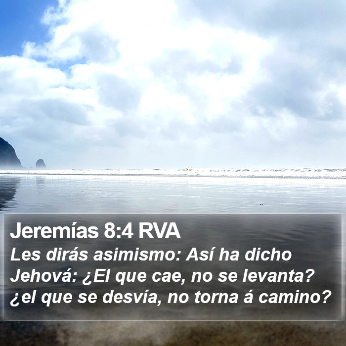 Jeremías 8:4 RVA Bible Study