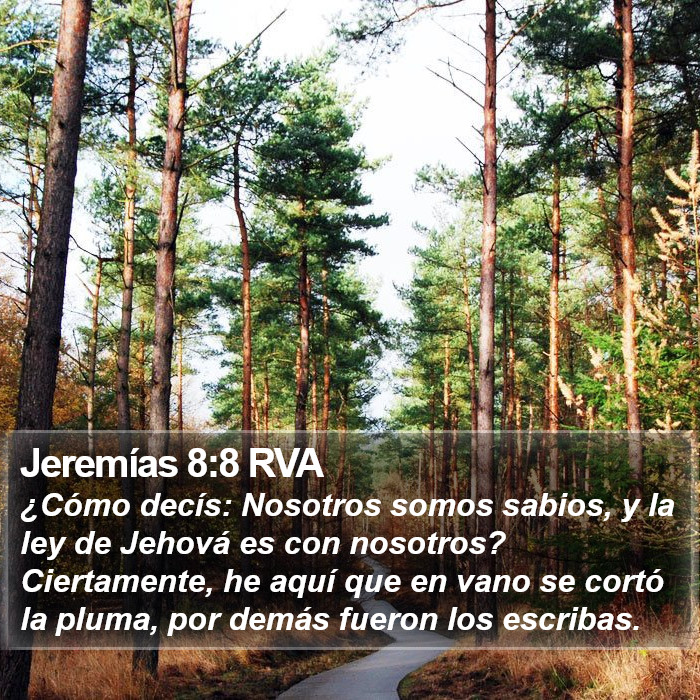 Jeremías 8:8 RVA Bible Study