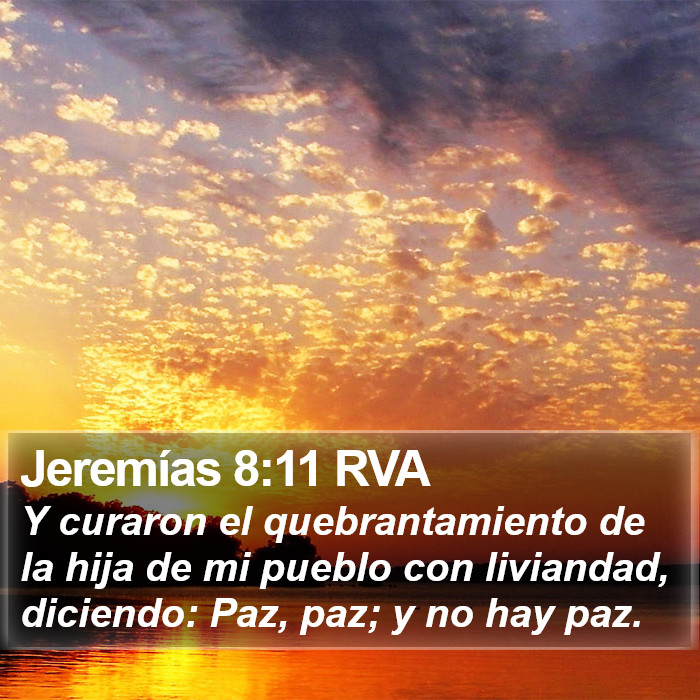 Jeremías 8:11 RVA Bible Study