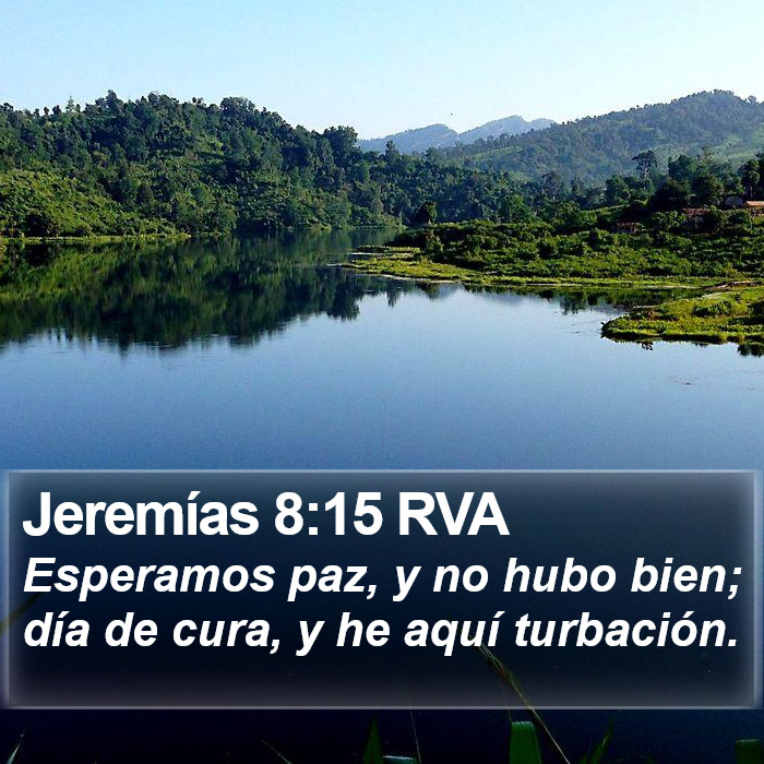 Jeremías 8:15 RVA Bible Study