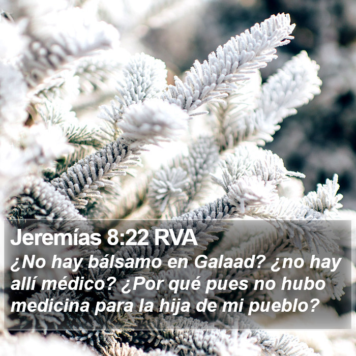 Jeremías 8:22 RVA Bible Study