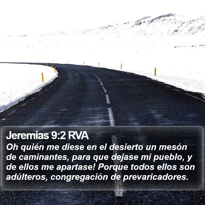 Jeremías 9:2 RVA Bible Study