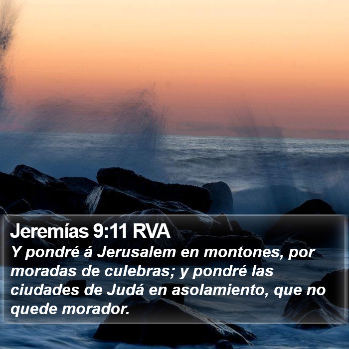 Jeremías 9:11 RVA Bible Study