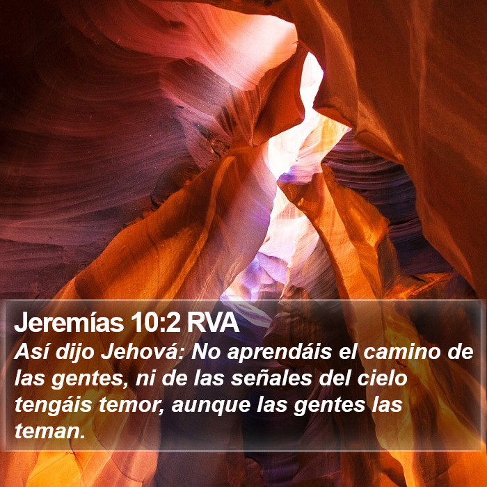 Jeremías 10:2 RVA Bible Study