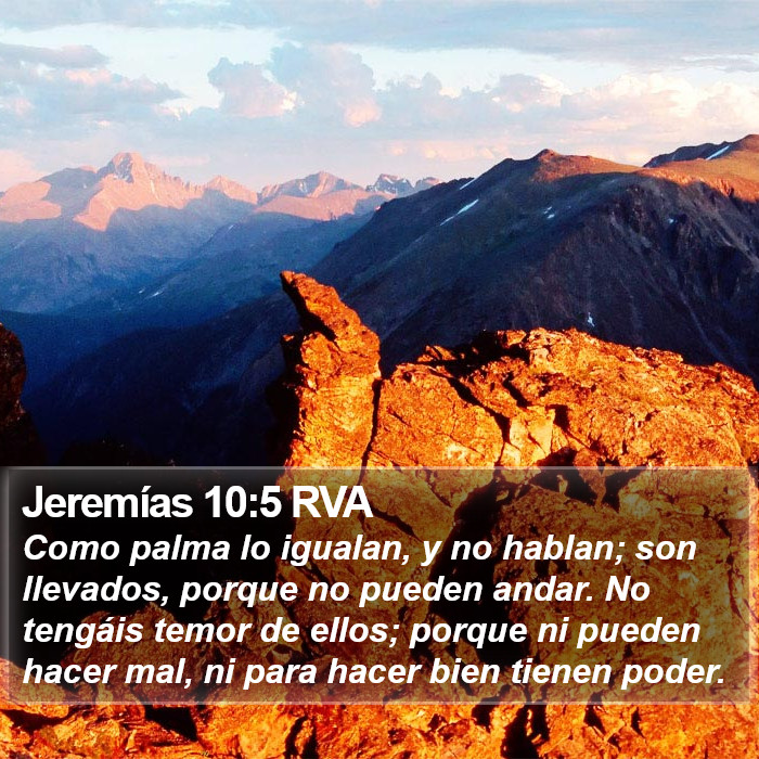 Jeremías 10:5 RVA Bible Study